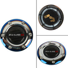 Load image into Gallery viewer, BRAND NEW JDM NISMO UNIVERSAL BURNT BLUE CAR HORN BUTTON STEERING WHEEL CENTER CAP