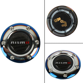 BRAND NEW JDM NISMO UNIVERSAL BURNT BLUE CAR HORN BUTTON STEERING WHEEL CENTER CAP