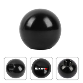 BRAND NEW UNIVERSAL NISMO JDM Aluminum Black Round Ball Manual Gear Stick Shift Knob Universal M8 M10 M12