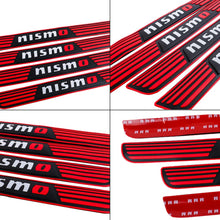 Load image into Gallery viewer, Brand New 4PCS Universal Nismo Red Rubber Car Door Scuff Sill Cover Panel Step Protector V2