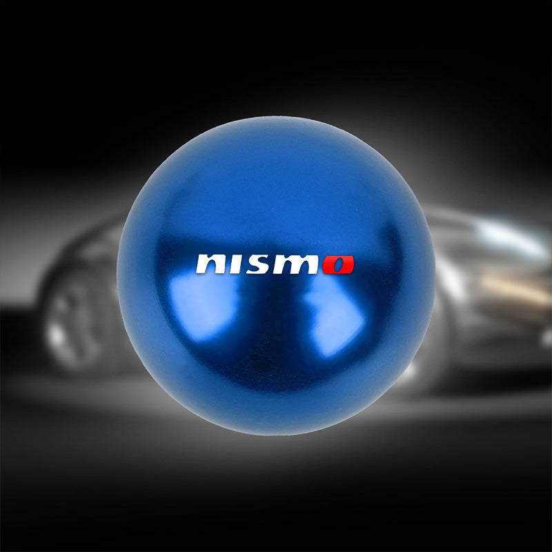 BRAND NEW UNIVERSAL NISMO JDM Aluminum Blue Round Ball Manual Gear Stick Shift Knob Universal M8 M10 M12