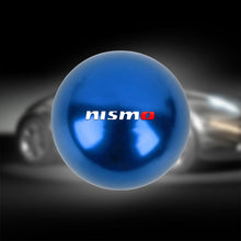 Load image into Gallery viewer, BRAND NEW UNIVERSAL NISMO JDM Aluminum Blue Round Ball Manual Gear Stick Shift Knob Universal M8 M10 M12