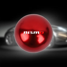 Load image into Gallery viewer, BRAND NEW UNIVERSAL NISMO JDM Aluminum Red Round Ball Manual Gear Stick Shift Knob Universal M8 M10 M12