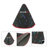 BRAND NEW UNIVERSAL JDM BLACK Nismo Style Shift Knob Shifter Boot Cover Red Stitch AT/MT Universal