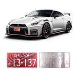 Brand New 1PCS Universal JDM Aluminum Red Japanese License Plate 13-137