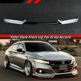 BRAND NEW 3PCS 2021-2022 Honda Accord Yofer Lunar Silver Metallic Front Bumper Lip Splitter Kit