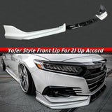 BRAND NEW 3PCS 2021-2022 Honda Accord Yofer Platinum White Pearl Front Bumper Lip Splitter Kit