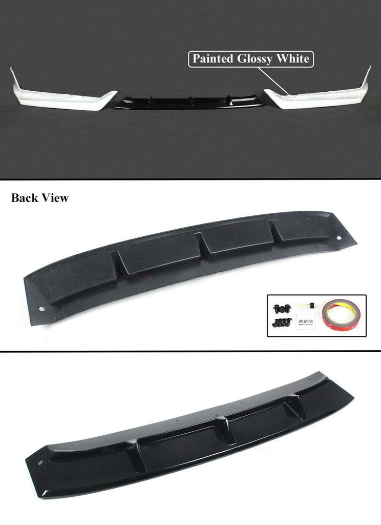 BRAND NEW 3PCS 2021-2022 Honda Accord Yofer Platinum White Pearl Front Bumper Lip Splitter Kit