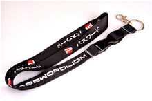 Load image into Gallery viewer, BRAND NEW PASSWORD JDM Car Keychain Tag Rings Keychain JDM Drift Lanyard Black