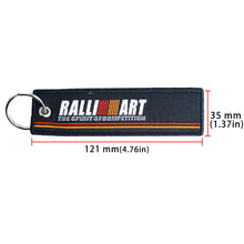 Load image into Gallery viewer, BRAND NEW JDM RALLIART BLACK DOUBLE SIDE Racing Cell Holders Keychain Universal