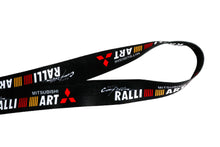 Load image into Gallery viewer, BRAND NEW RALLIART JDM Car Keychain Tag Rings Keychain JDM Drift Lanyard Black