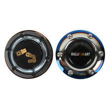 Load image into Gallery viewer, BRAND NEW JDM RALLIART UNIVERSAL BURNT BLUE CAR HORN BUTTON STEERING WHEEL CENTER CAP