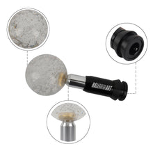 Load image into Gallery viewer, Brand New Universal Crystal Bubble Clear Round Ball Automatic Transmission Shift Knob W/ RALLIART Adapter