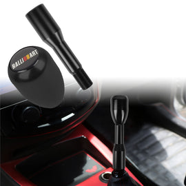 Brand New Universal Black Sticker Ralliart Aluminum Manual Gear Stick Black Shift Knob M8 M10 M12 & Black Shifter Extender Extension