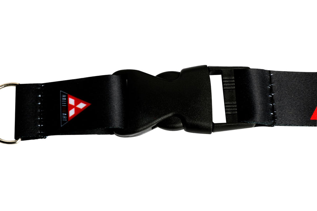 BRAND NEW MITSUBISHI JDM Car Keychain Tag Rings Keychain JDM Drift Lanyard Black