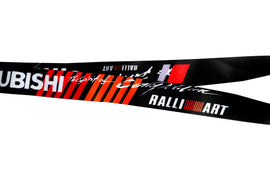 BRAND NEW MITSUBISHI JDM Car Keychain Tag Rings Keychain JDM Drift Lanyard Black