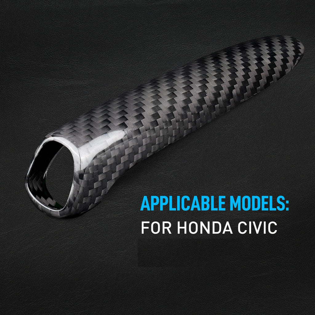 BRAND NEW REAL CARBON FIBER HANDBRAKE COVER CAR PARKING SHIFTER HONDA CIVIC 2012-2015