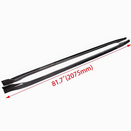 Brand New Tesla Model 3 2017-2023 Real Carbon Fiber Side Skirts Extension Lip Rocker Panel