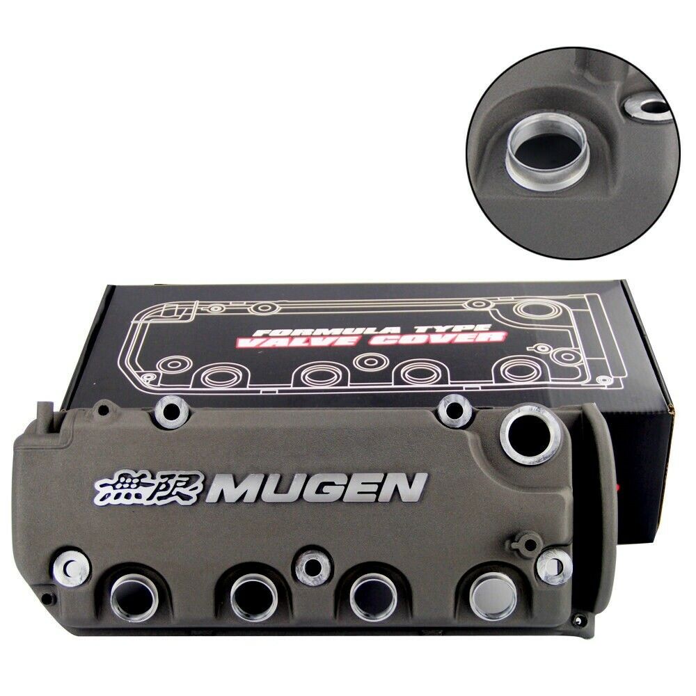 Brand New MUGEN Grey Racing Engine Valve Cover For Honda Civic D16Y8 D16Y7 VTEC SOHC