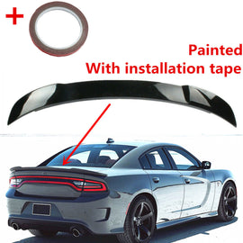BRAND NEW 2011-2023 DODGE CHARGER GLOSSY BLACK HIGHKICK REAR TRUNK DUCKBILL SPOILER WING