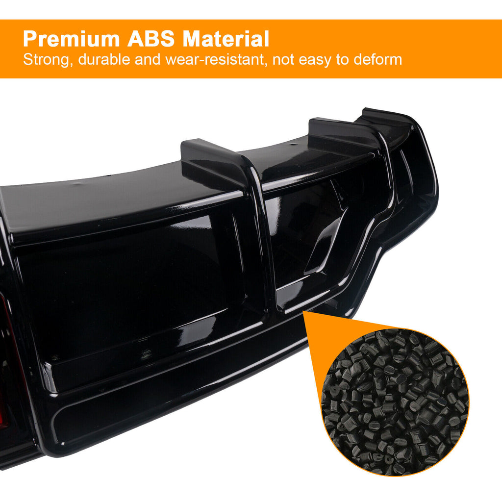 BRAND NEW 2017-2023 Tesla Model 3 Rear Bumper ABS Diffuser Lip Kit W/ LED Flashing Light Painted Black
