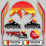 Brand New Universal Toyota TRD Pro Off Road Mountain Car 3D Logo Sticker Vinyl Decal Stripes Decoration