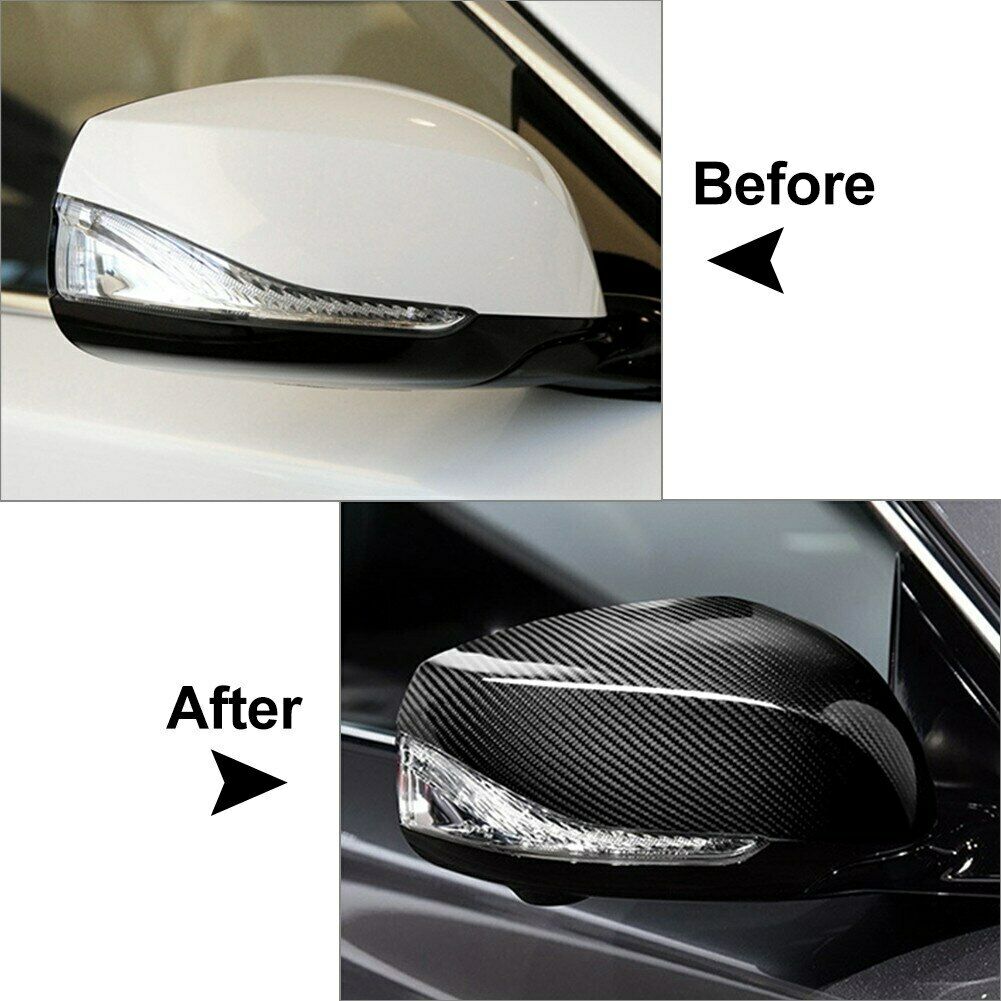 Brand New INFINITI Q60 2016-2021 Real Carbon Fiber Side View Mirror Cover Caps