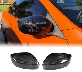 Brand New 2009-2015 INFINITI G25 G37 Q40 Q60 Real Carbon Fiber Side View Mirror Cover Caps