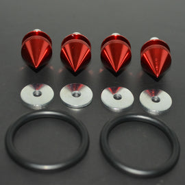 Brand New Universal Spike Style Red Aluminum Car Bumper Trunk Fender Hatch Lids Quick Release Fastener