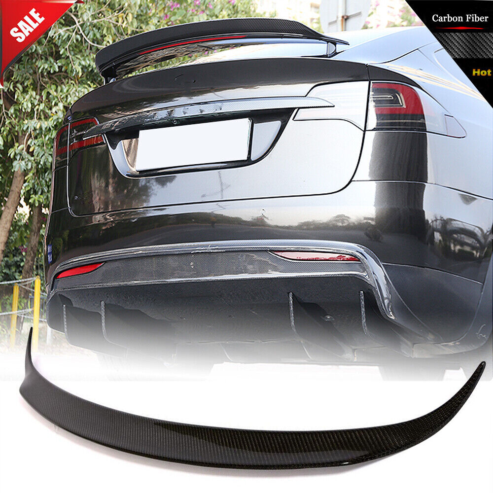 Brand New Tesla Model X Real Carbon Fiber Trunk Spoiler 2016-2021