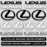 Brand New Universal Lexus Racing F-Sport Car Logo Sticker Vinyl 3D Decal Stripes Decoration GIft