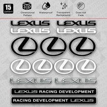 Load image into Gallery viewer, Brand New Universal Lexus Racing F-Sport Car Logo Sticker Vinyl 3D Decal Stripes Decoration GIft