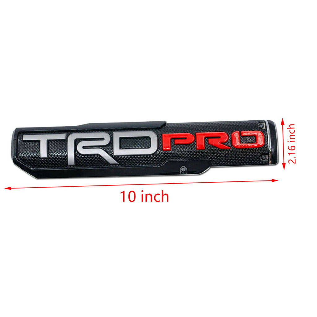 BRAND NEW 1PCS UNIVERSAL 3D TRD PRO Side Fender Front Door Badge Logo Nameplate Emblem