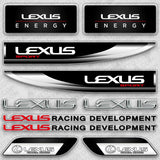 Brand New Universal Lexus Sport Racing Car Logo Fender Sticker Vinyl 3D Decal Stripes Decoration Gift