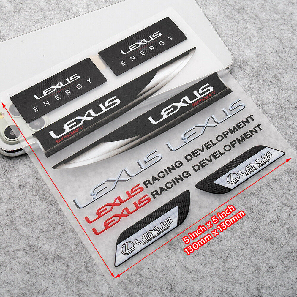Brand New Universal Lexus Sport Racing Car Logo Fender Sticker Vinyl 3 ...
