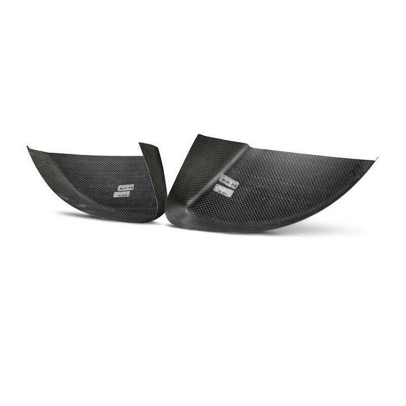 Brand New Audi S3 2015-2021 Real Carbon Fiber Side View Mirror Cover Caps Fits Without Lane Assist