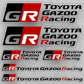 Brand New Universal Toyota Gazoo Racing GR Sport Turbo Car 3D Logo Sticker Vinyl Decal Stripes Decoration