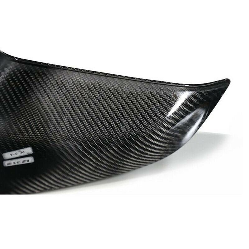 Brand New Real Carbon Fiber Car Side Mirror Add On Cover Caps For 2017-2025 Tesla Model 3