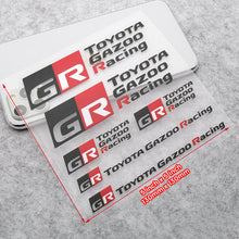 Load image into Gallery viewer, Brand New Universal Toyota Gazoo Racing GR Sport Turbo Car 3D Logo Sticker Vinyl Decal Stripes Decoration