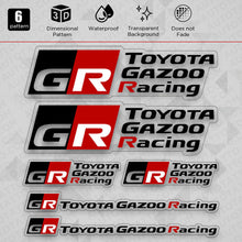 Load image into Gallery viewer, Brand New Universal Toyota Gazoo Racing GR Sport Turbo Car 3D Logo Sticker Vinyl Decal Stripes Decoration