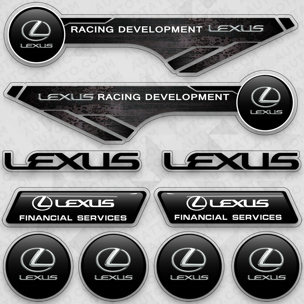 Brand New Universal Lexus Racing F-Sport Car Logo Sticker Vinyl 3D Decal Stripes Decoration Gift