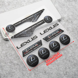 Brand New Universal Lexus Racing F-Sport Car Logo Sticker Vinyl 3D Decal Stripes Decoration Gift