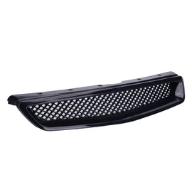 Brand New 1996-1998 Honda Civic EJ/EK Jdm Type R Black Mesh ABS Front Hood Grille Grill