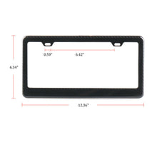 Load image into Gallery viewer, Brand New 1PCS Real 100% Carbon Fiber License Plate Frame Tag Cover Original 3K With Free Caps