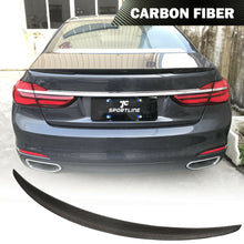 Load image into Gallery viewer, Brand New Real Carbon Fiber Trunk Spoiler Wing P Style For 16-21 BMW 7-Series G11 G12 4DR