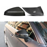 Brand New Audi S3 2015-2021 Real Carbon Fiber Side View Mirror Cover Caps Fits Without Lane Assist