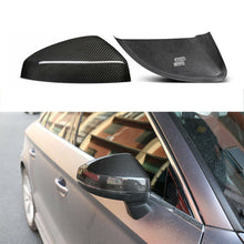 Load image into Gallery viewer, Brand New Audi A3 2015-2021 Real Carbon Fiber Side View Mirror Cover Caps Fits Without Lane Assist