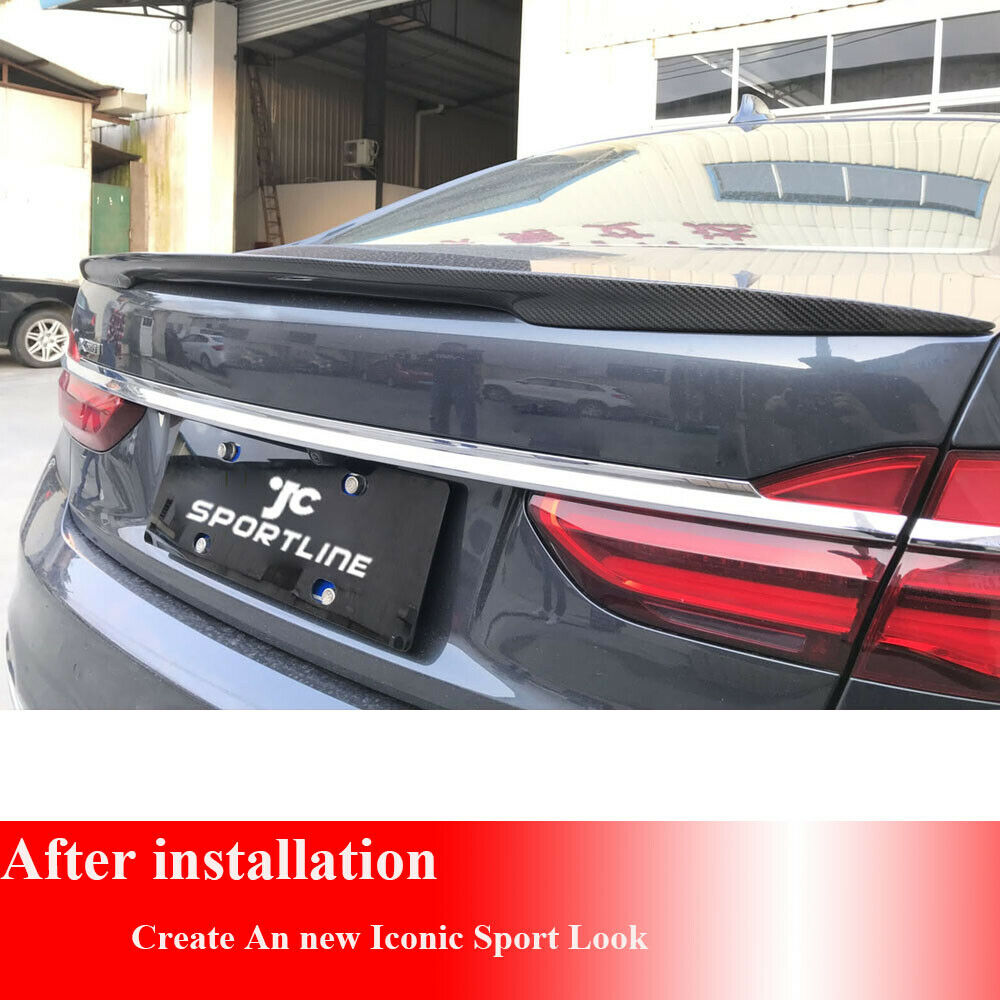 Brand New Real Carbon Fiber Trunk Spoiler Wing P Style For 16-21 BMW 7-Series G11 G12 4DR