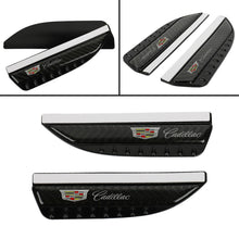 Load image into Gallery viewer, Brand New 2PCS Universal Cadillac Carbon Fiber Rear View Side Mirror Visor Shade Rain Shield Water Guard