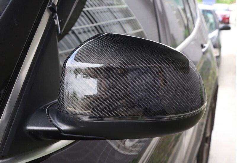 Brand New BMW X3 X4 X5 X6/F15 F16 F25 F26 Real Carbon Fiber Side View Mirror Cover Caps
